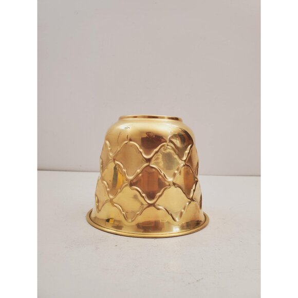 Vintage 1980s brass Planter, Plant Holder, Succulent Pot, brass Plant Pot, brass - Picture 7 of 10